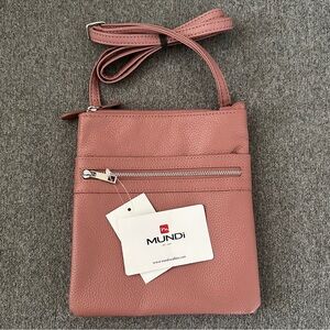 MUNDi Felicia Genuine Leather Crossbody Purse